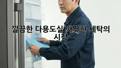 깔끔한 다용도실, 깨끗한 세탁의 시작!